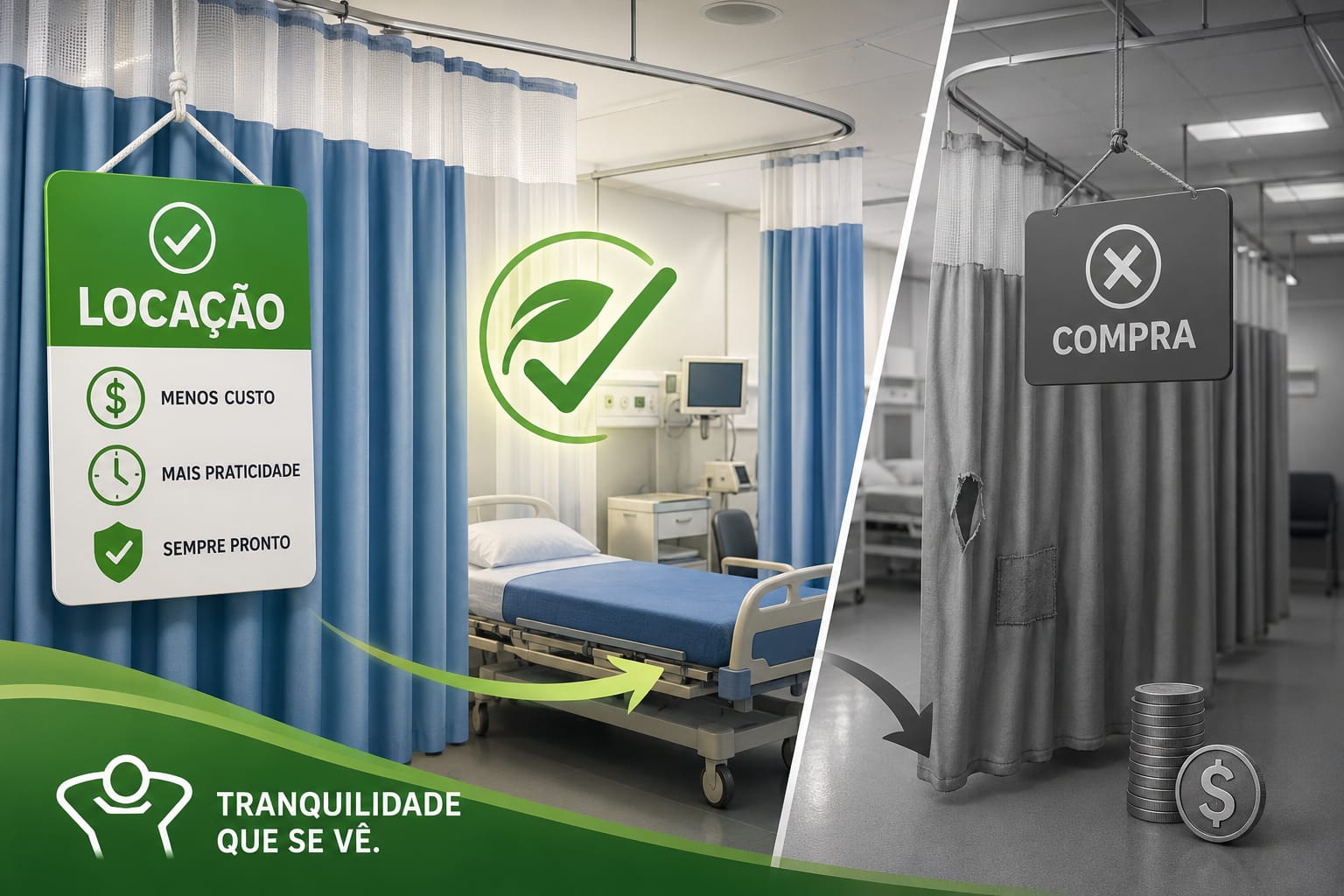 locacao cortinas hospitalares economia