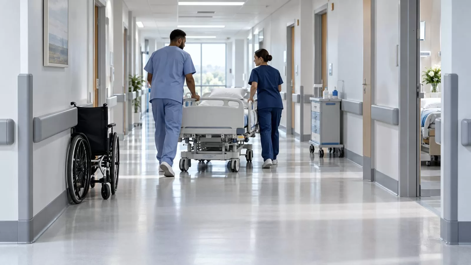 quais areas do hospital mais sofrem impactos e onde proteger primeiro